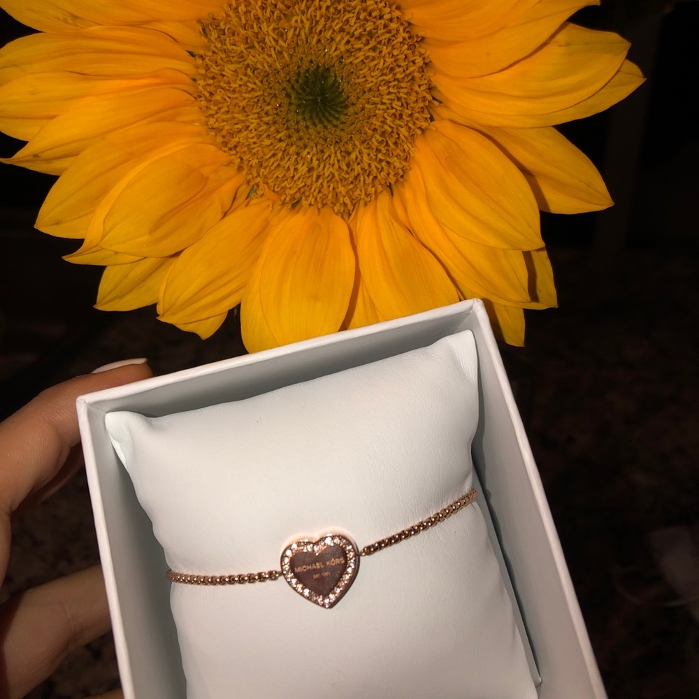 Michael Kors rose gold heart bracelet